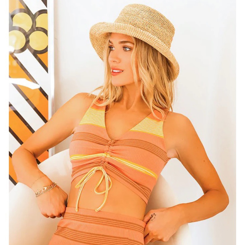 L*Space Mae Crop Top in Beachy Keen Stripe, NWT
